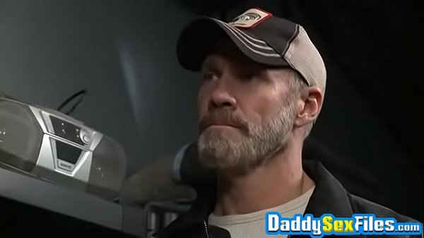 Very sloppy dick blowing with daddy and his hunk partner