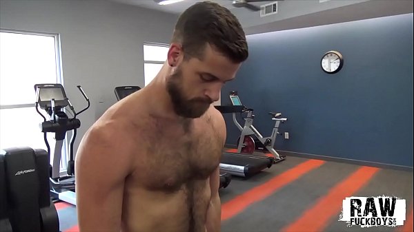 RawFuckBoys – Young hairy stud strokes big cock solo after hot workout