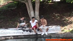 Barebacking latin boyz love semen