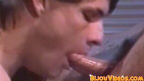 Wonderful classic gay hard butt knocked off after mischievous deepthroat