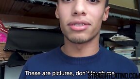 Teenage straight latino drilled and facialised for money