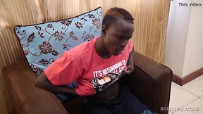 African teenager micheal wanking giant-sized prick