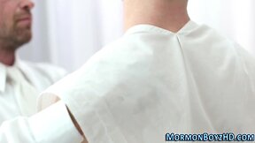 Excited bishop sucks penis