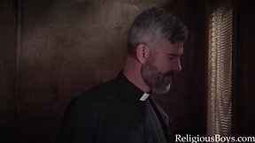 Priest fucks teenage to teach him lessons for his sins