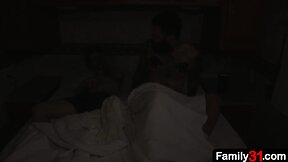 This backcountry stepdad fucks spoiled stepson in a caravan
