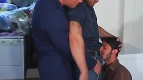 Basement fuck with double team