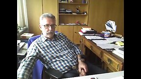 Daddy needed release at the office