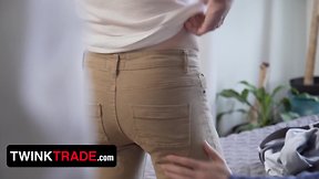 Twink traders exchange muscled boys to find harmony