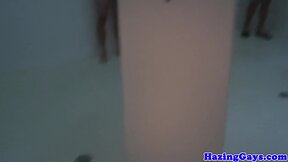 Buttfucking boys hazing in the bathroom