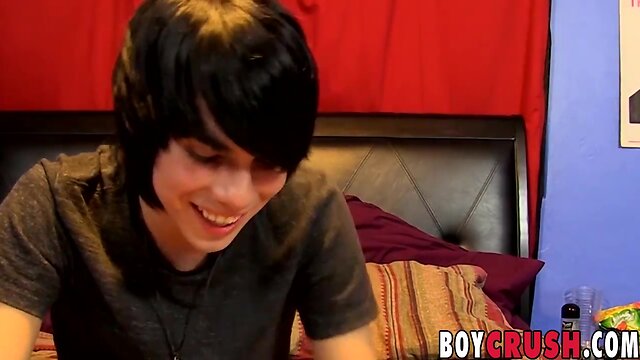 Hot 18yo teenager interviewed before pulling out his succulent penis