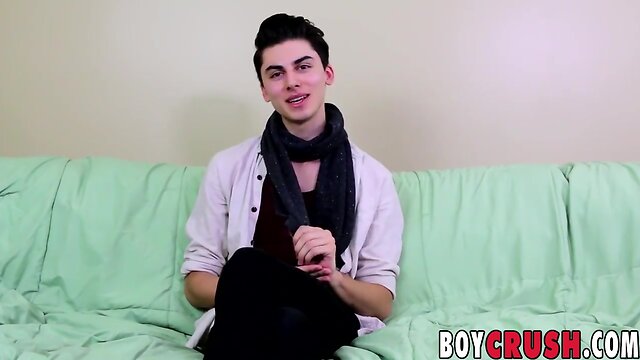 Massive dicked twinkie alex aria wanks his raging fuck stick