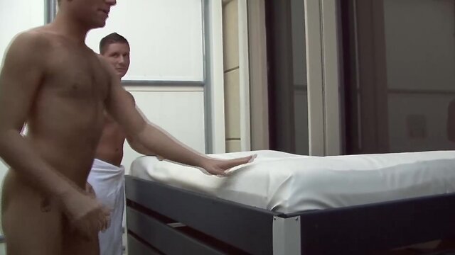 Haired well built youngster ardently sucks his best friend’s pecker and beife