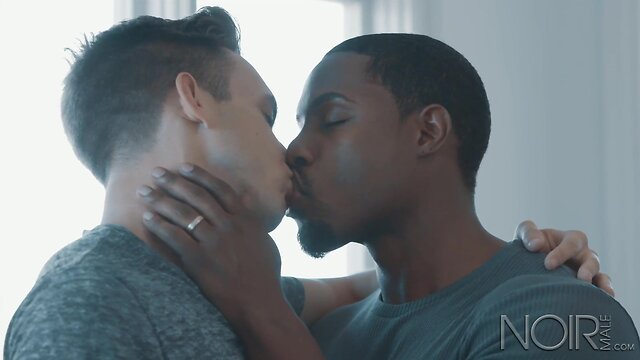 Noirmale sexy chocolate lad cheats with boy neighbour