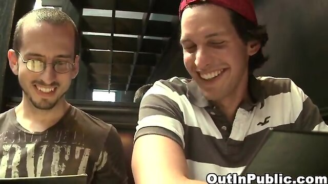 Handjob in a restaurant