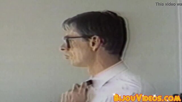 Penis hungry retro homosexuals show off their haired dicks