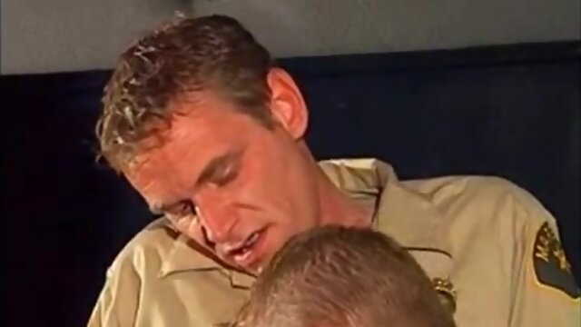 Police officer sex in a van