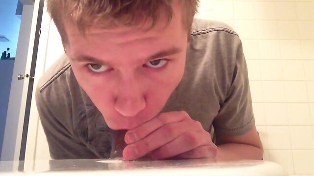 Amateurish blonde guy dirty toy deepthroat on onlyfans now link in profile!