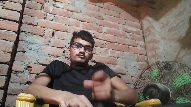 Nandlal mishra masturbates and sits on a chair