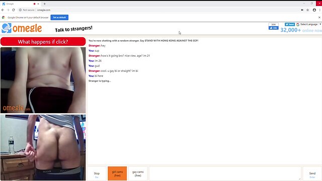 Nice guy jerks off with me on omegle